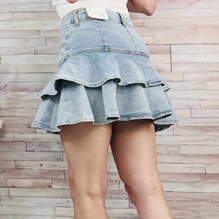 Пола Denim с Волани